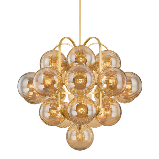 CRONUS Chandelier In VINTAGE POLISHED BRASS Finish