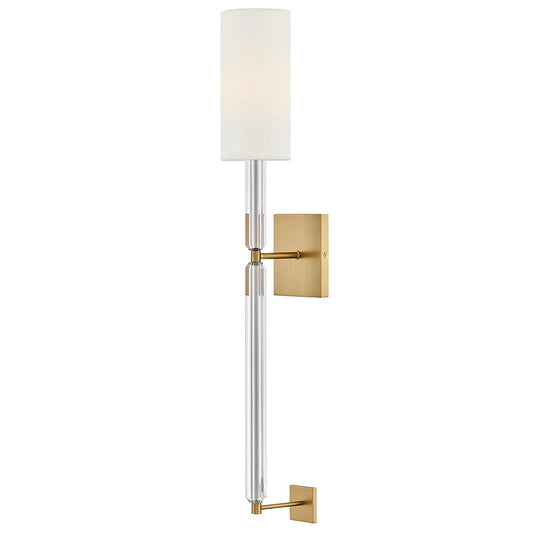 Anika Large Single Light Sconce In Light Brass Finish