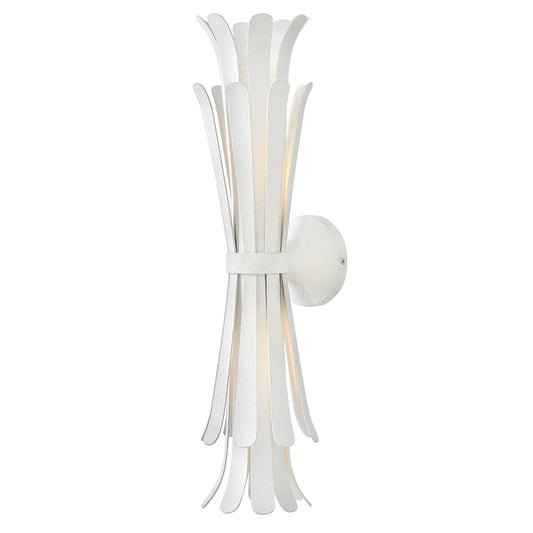 Reina Large Two Light Sconce In White Finish
