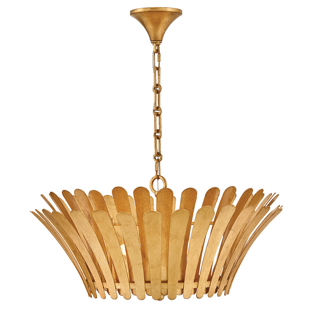 Reina Medium Tapered Chandelier In Gold Finish