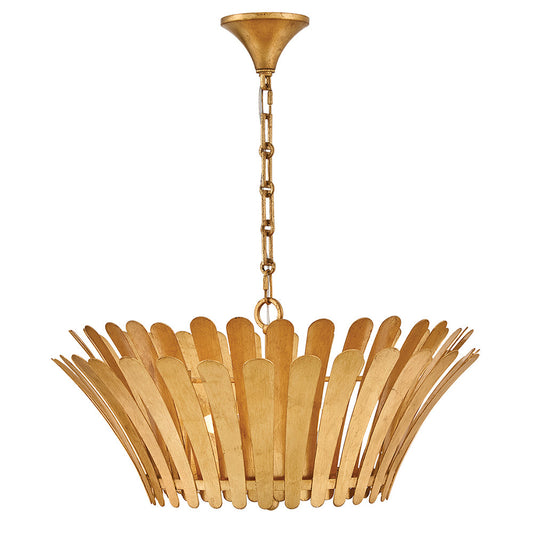 Reina Medium Tapered Chandelier In Gold Finish