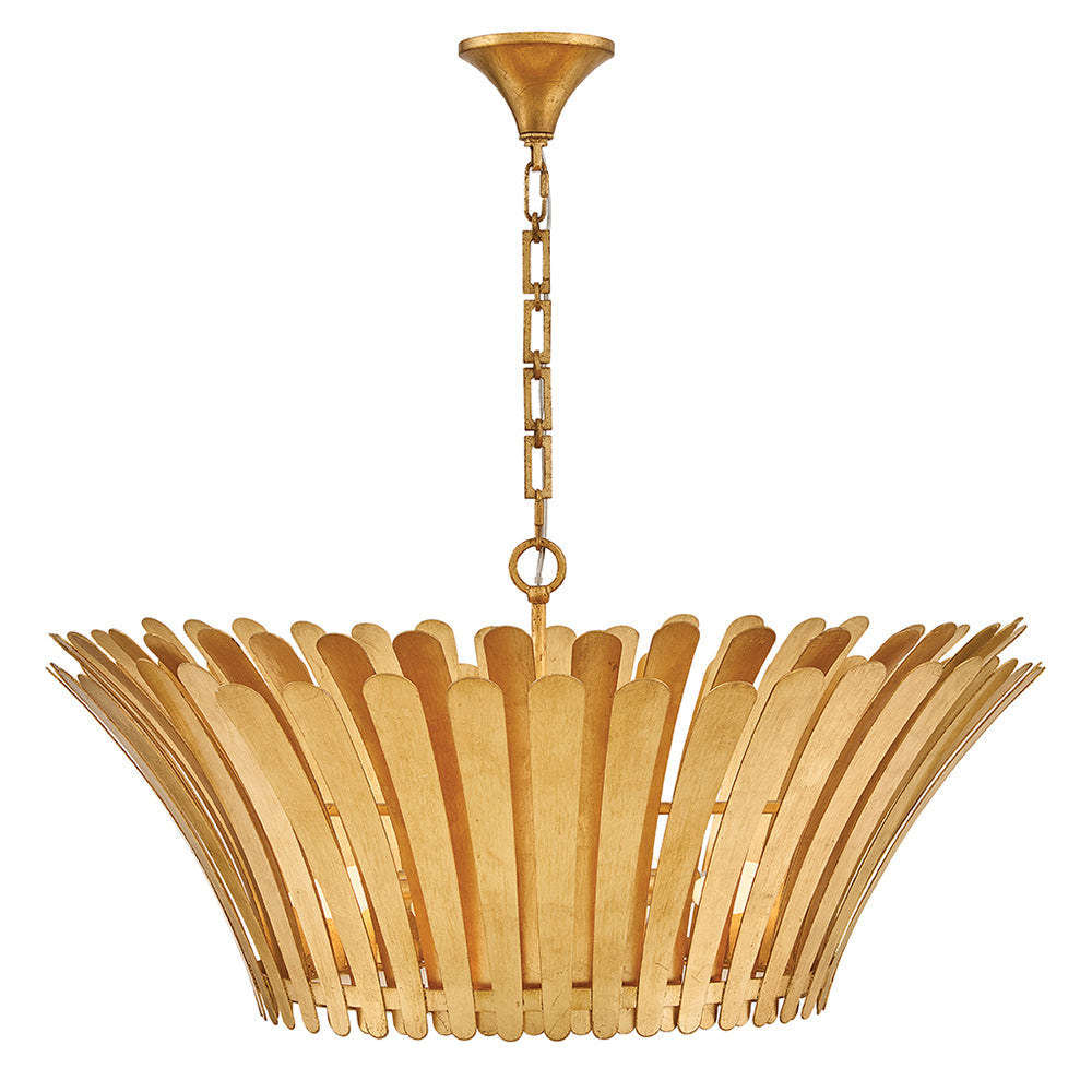 Reina Medium Tapered Chandelier In Gold Finish