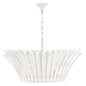Reina Medium Tapered Chandelier In White Finish