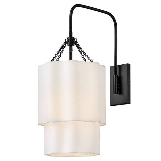 Gwen Large Single Light Sconce In Black Finish