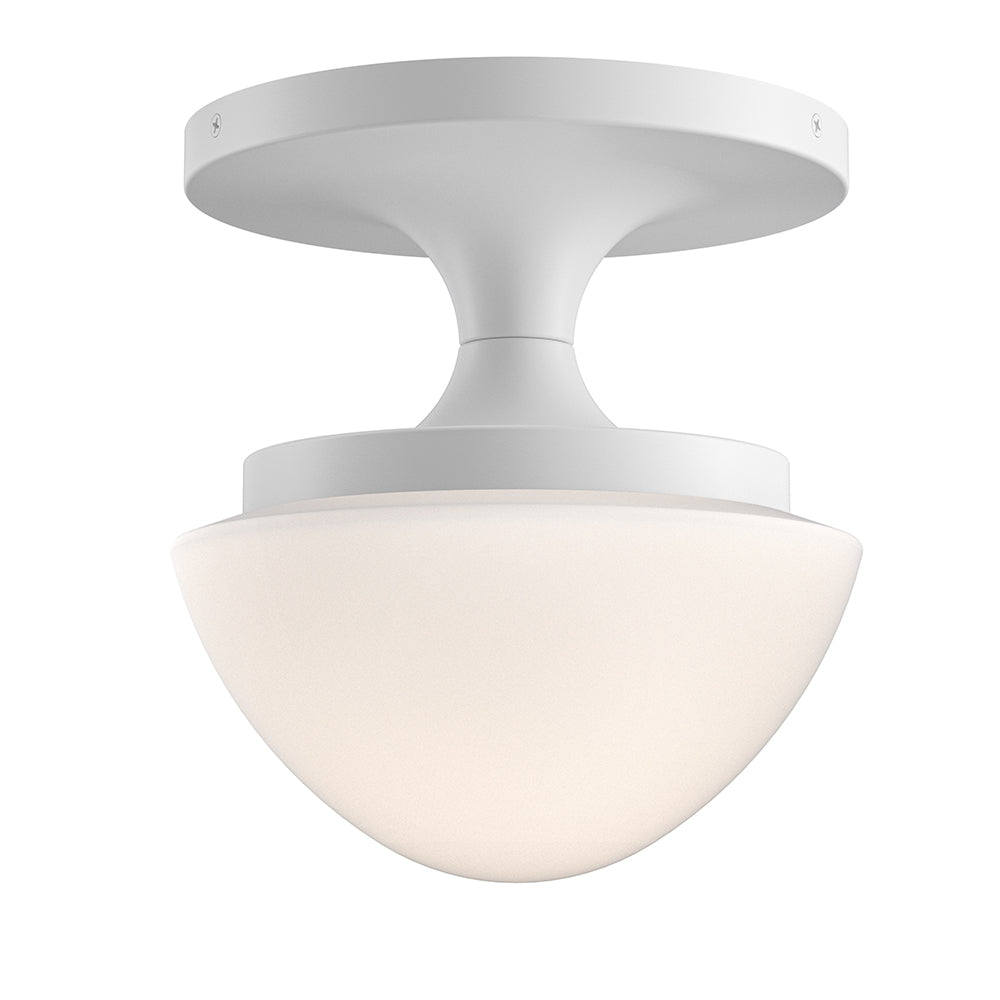 Knox Extra Small Semi-Flush Mount In White Finish