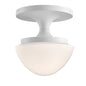 Knox Extra Small Semi-Flush Mount In White Finish