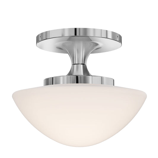 Knox Small Semi-Flush Mount In Chrome Finish