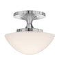 Knox Small Semi-Flush Mount In Chrome Finish