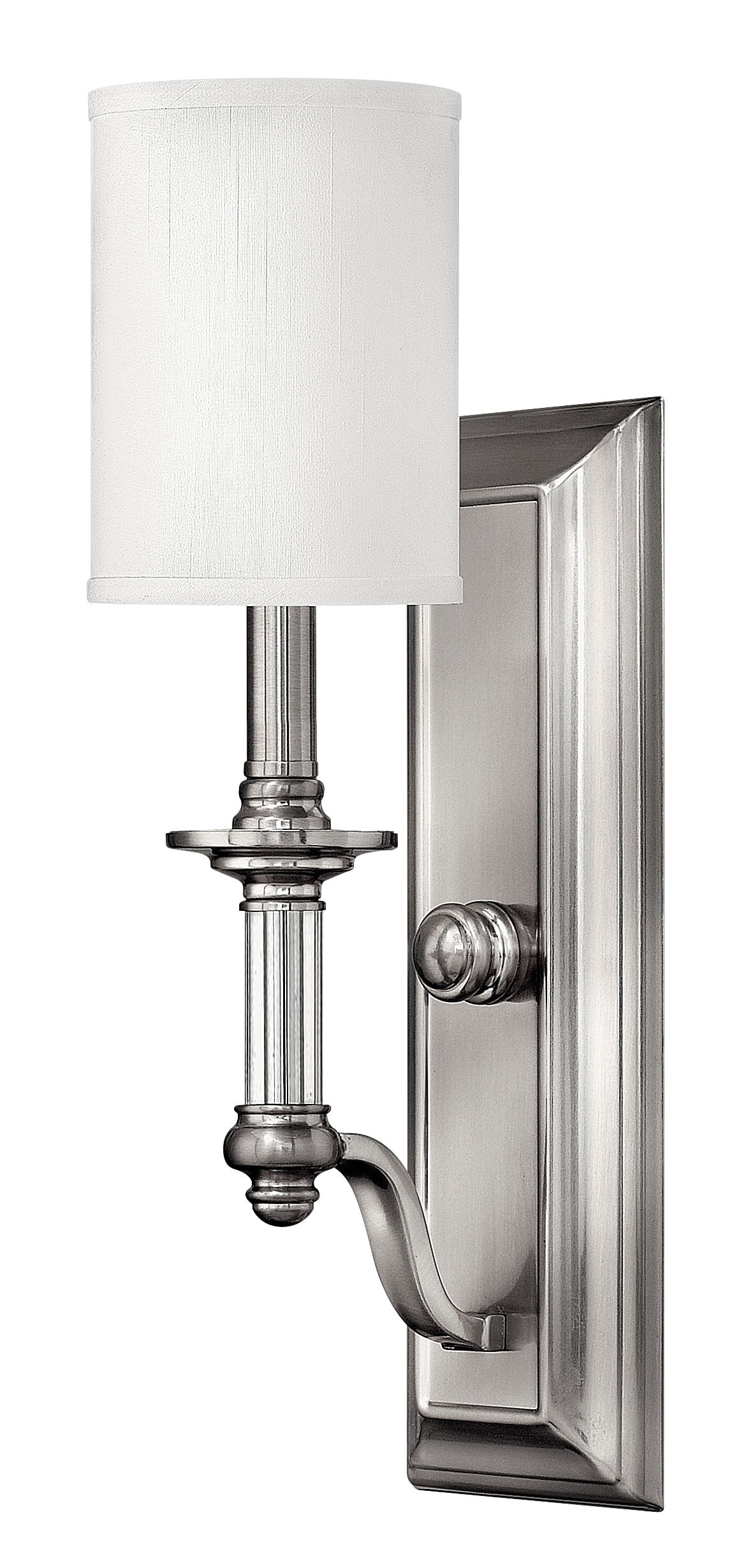 Sussex Medium Single Light Sconce In Brushed Nickel Finish