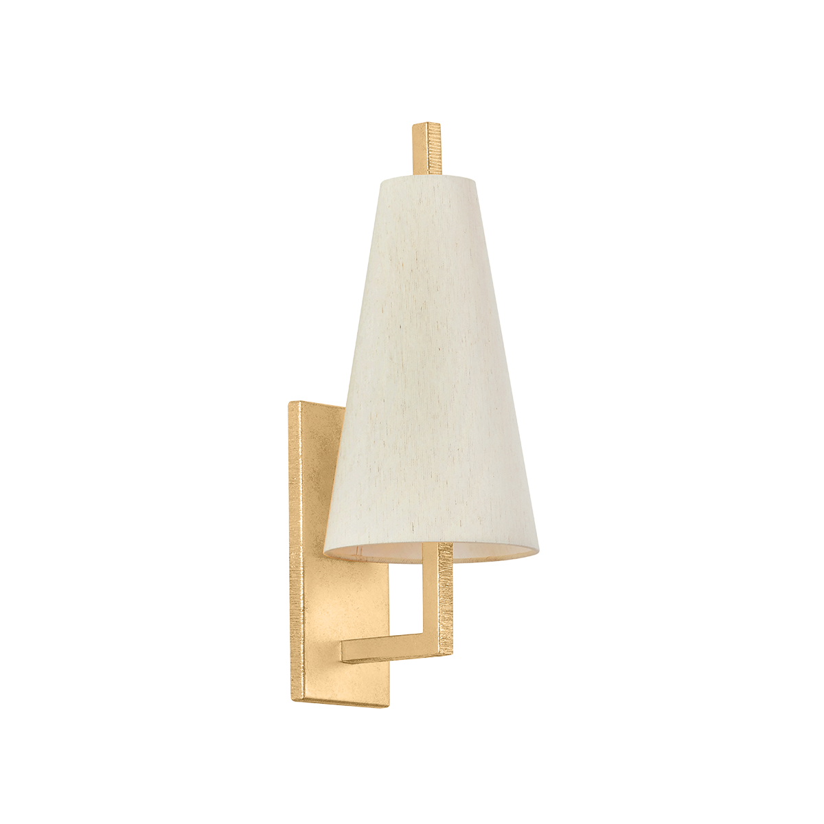 TIRANA Wall Sconce In Vintage Gold Leaf Finish