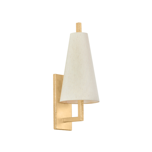 TIRANA Wall Sconce In Vintage Gold Leaf Finish
