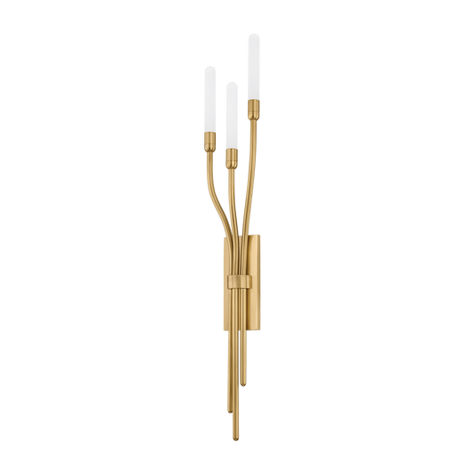 AMALTHEA Wall Sconce In Vintage Brass Finish