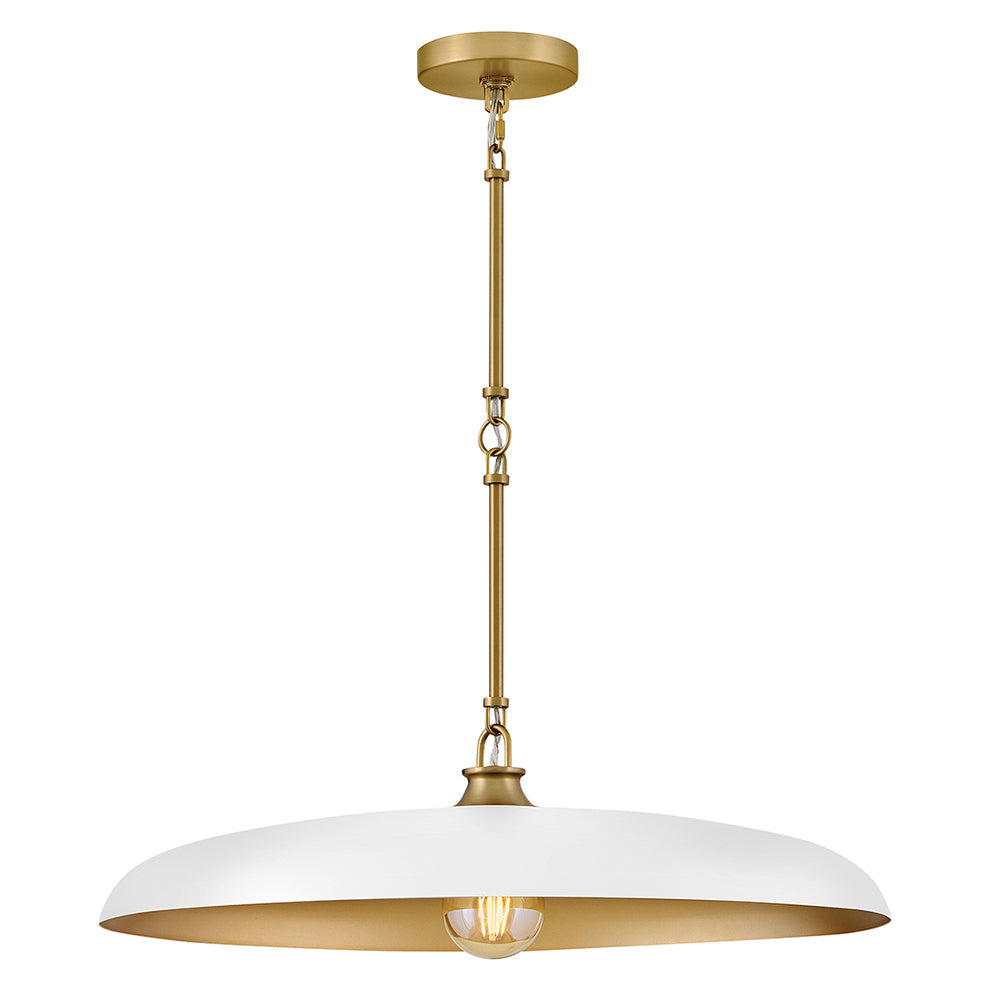 Sadie Medium Dome Chandelier In Light Brass Finish