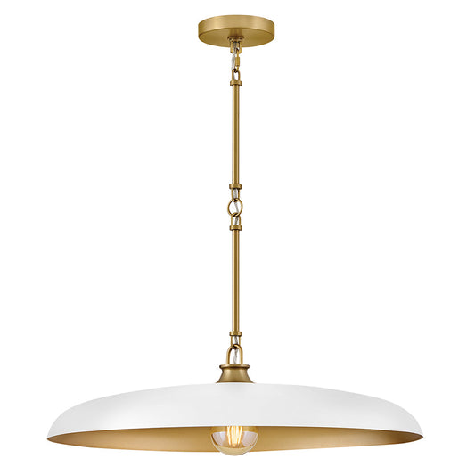 Sadie Medium Dome Chandelier In Light Brass Finish