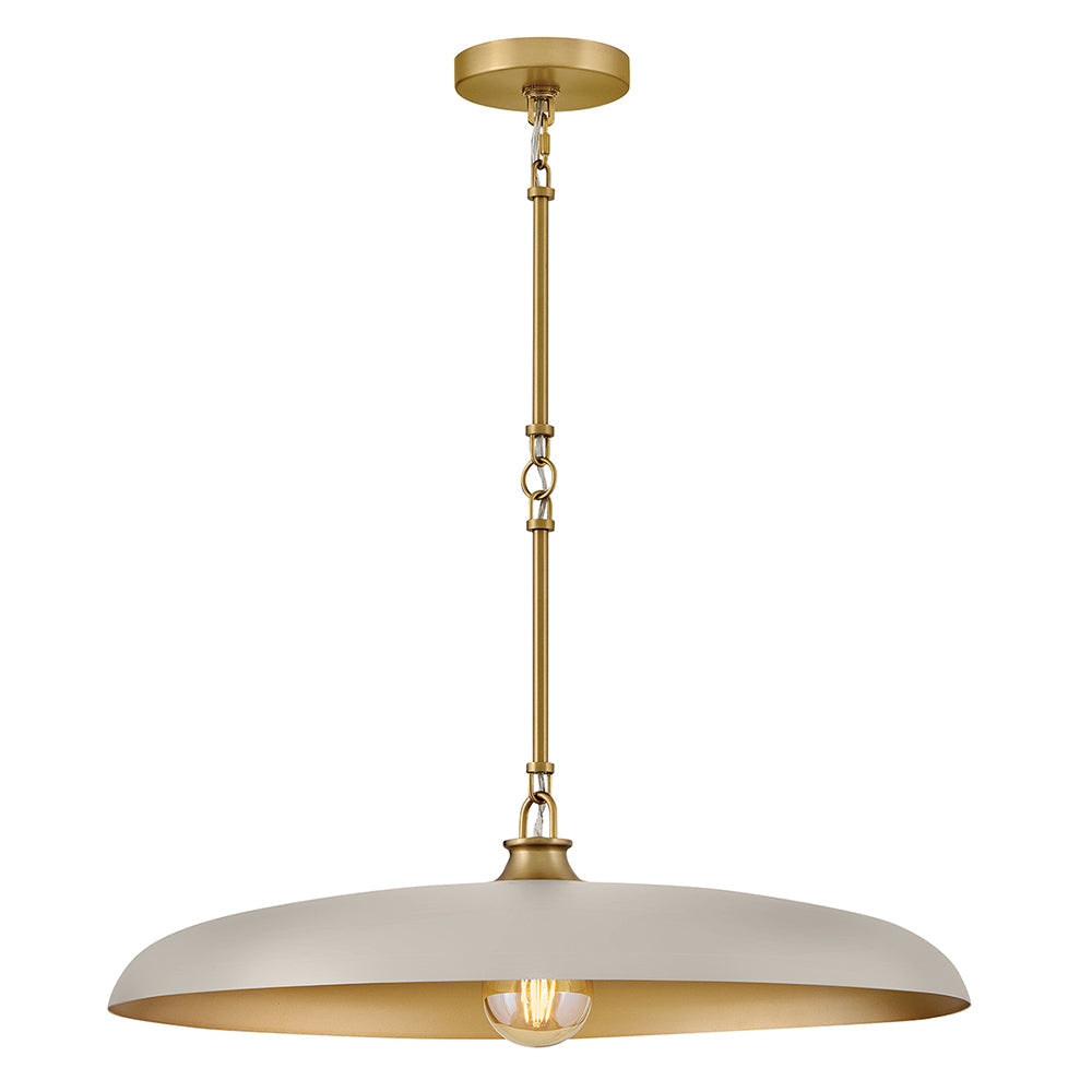Sadie Medium Dome Chandelier In Light Brass Finish