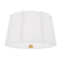 Humphrey Flush Mount with Aged Brass Finish