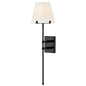Benton Large Single Light Sconce In Black Finish