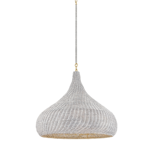 HAMPSTEAD Pendant with AGED BRASS Finish