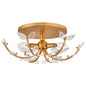 Aliso Medium Semi-Flush Mount In Gold Finish