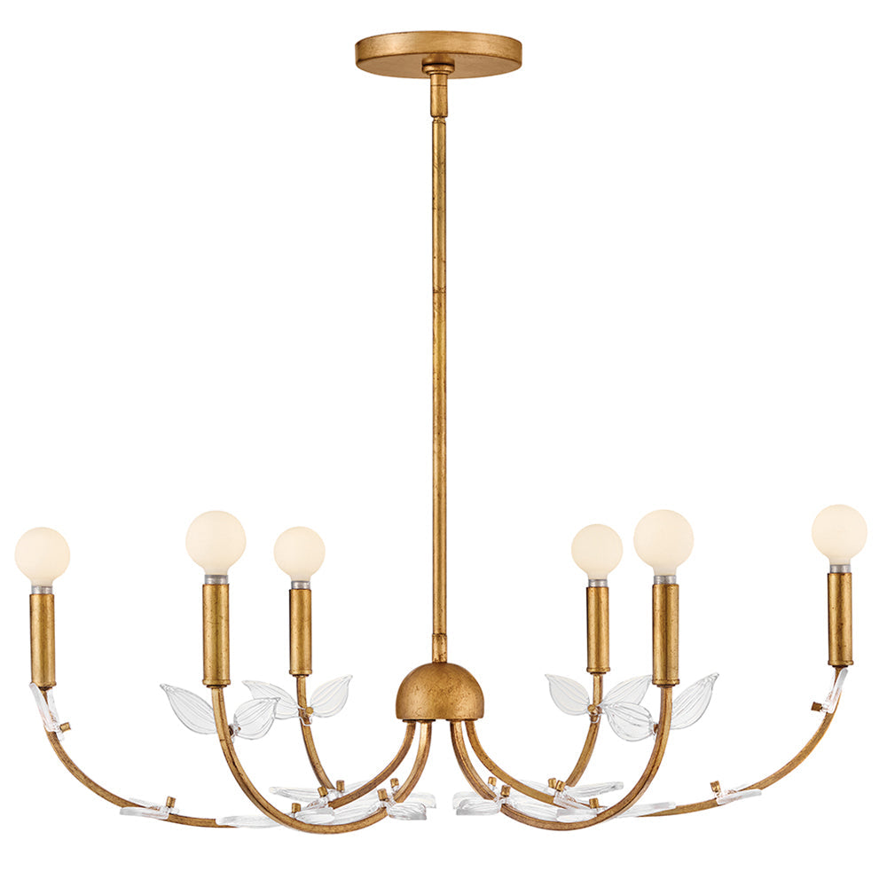 Aliso Medium Chandelier In Gold Finish