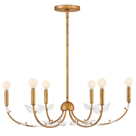 Aliso Medium Chandelier In Gold Finish