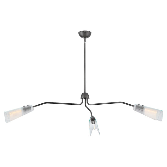 Altman Extra Large Low Profile Chandelier In Black Finish
