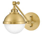 Fletcher Small Swing Arm Single Light Sconce In Gold Finish