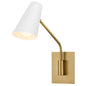 Bray Medium Swing Arm Single Light Sconce In Light Brass Finish