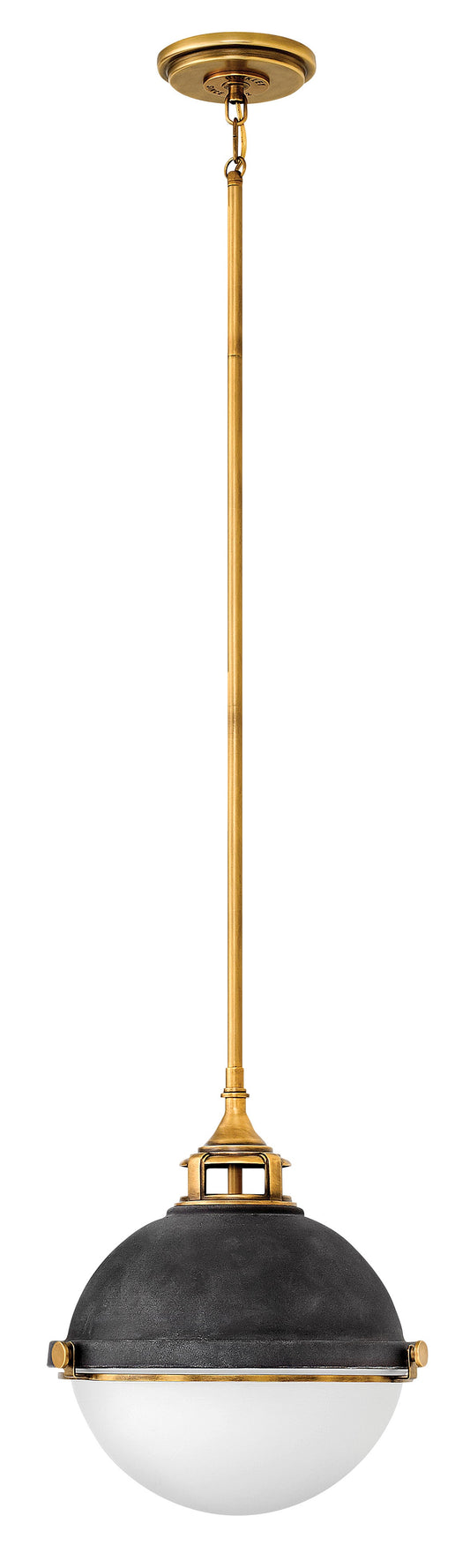 Fletcher Medium Pendant In Black Finish