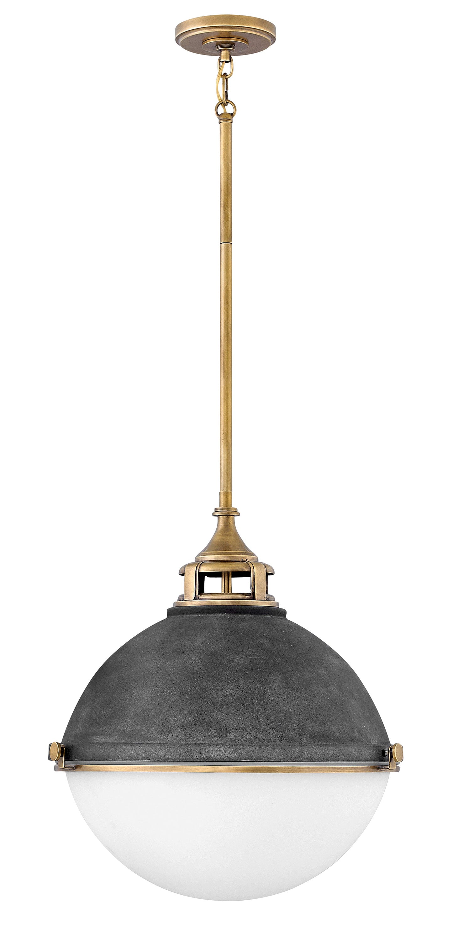 Fletcher Large Orb Pendant In Black Finish