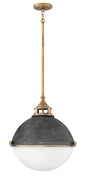 Fletcher Large Orb Pendant In Black Finish