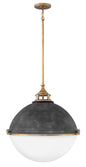 Fletcher Small Orb Chandelier In Black Finish