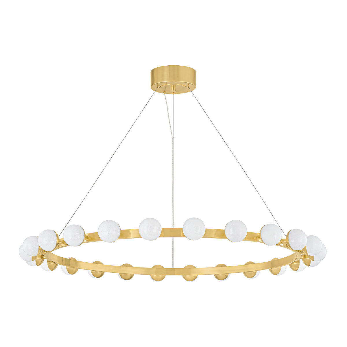 LINUS Chandelier In Vintage Brass Finish