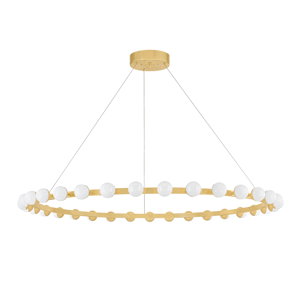 LINUS Chandelier In Vintage Brass Finish