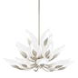 Blossom Chandelier with Silver Leaf Finish