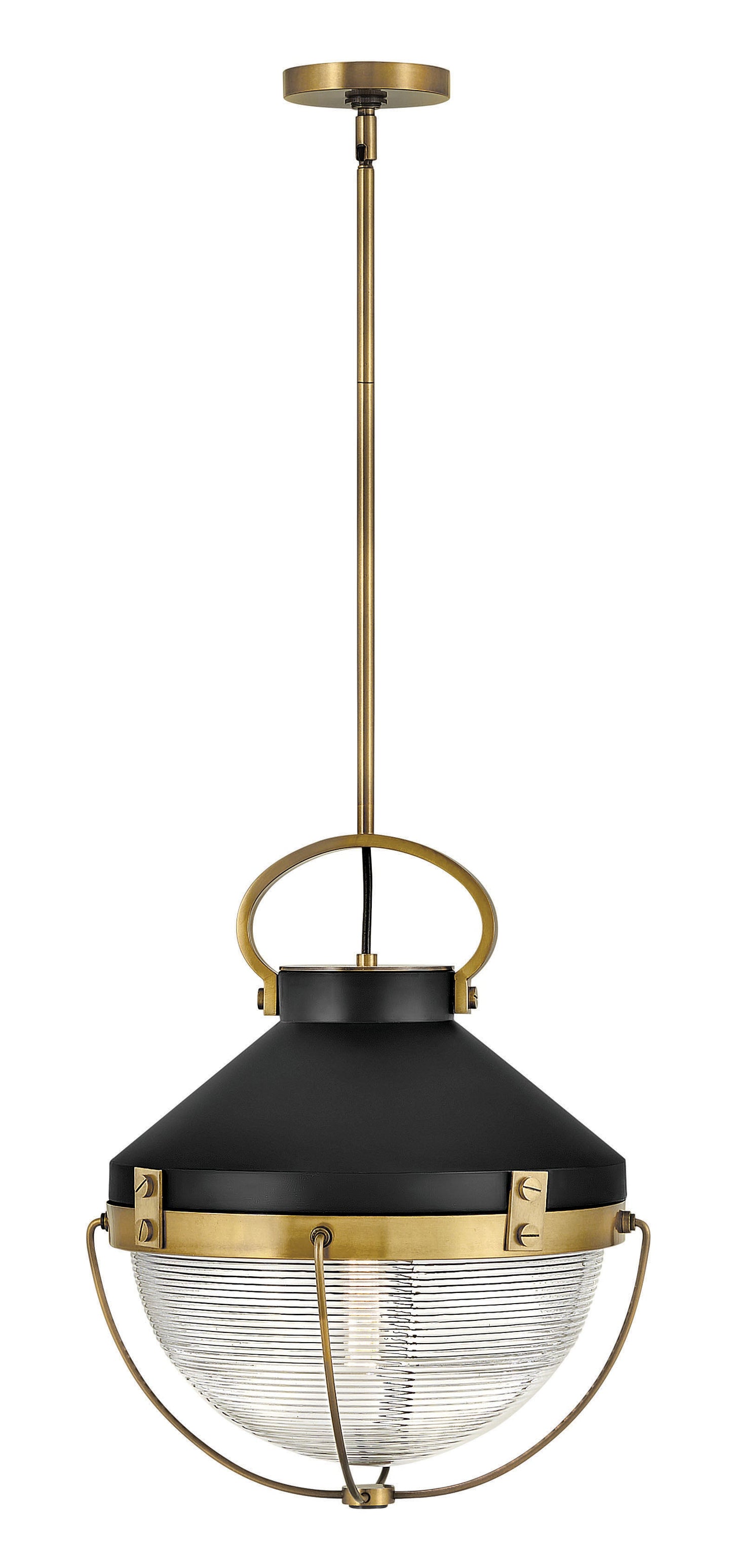Crew Large Pendant In Light Brass Finish