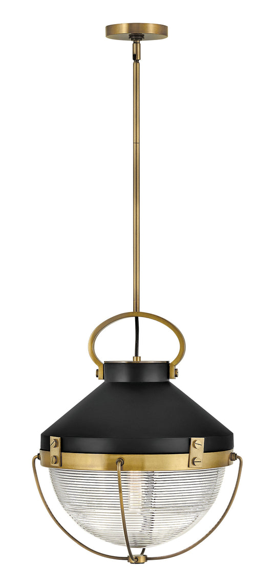 Crew Large Pendant In Light Brass Finish