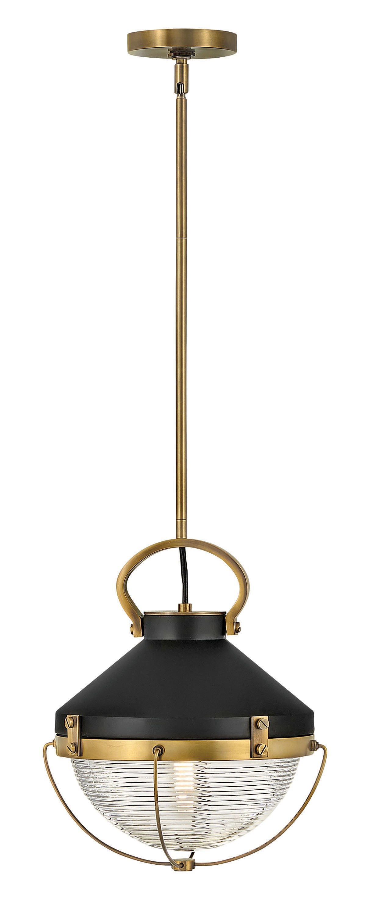Crew Medium Pendant In Light Brass Finish