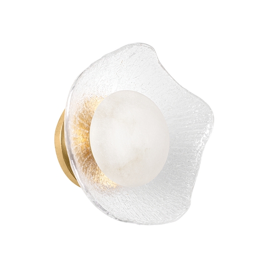 ALMANDINE Wall Sconce In Vintage Gold Leaf Finish