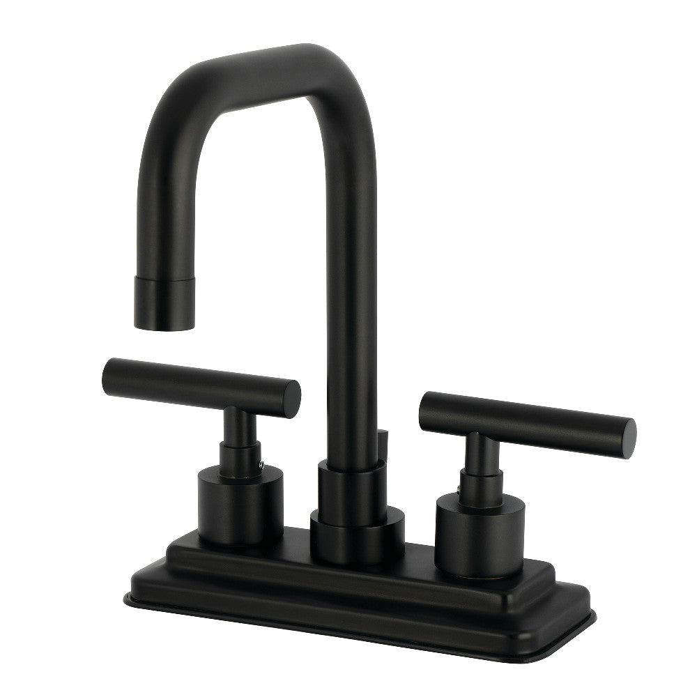 Manhattan 4 Inch Centerset Bathroom Faucet in Matte Black