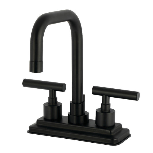 Manhattan 4 Inch Centerset Bathroom Faucet in Matte Black