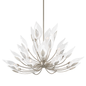 Blossom Chandelier with Silver Leaf Finish