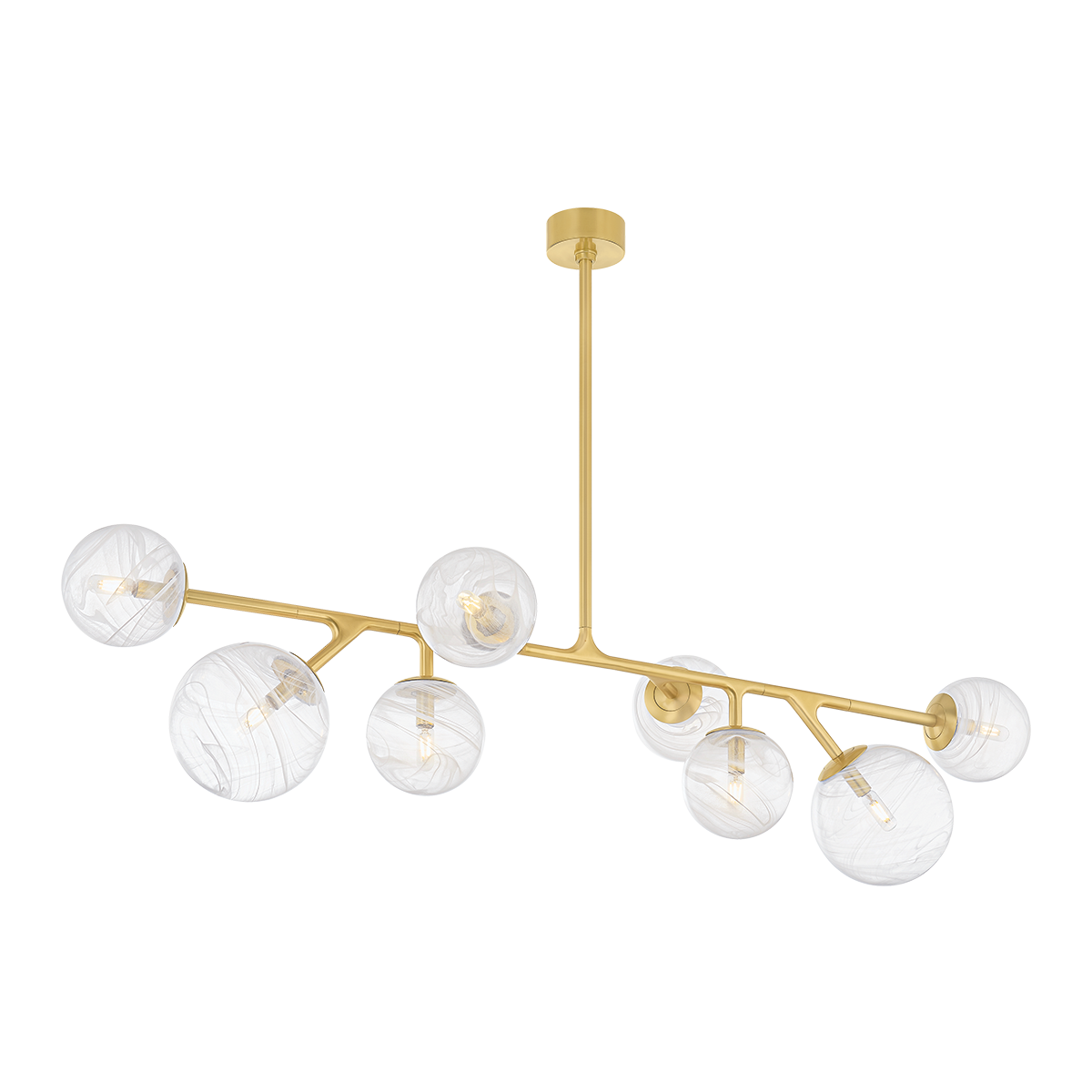 GLASGOW Linear In VINTAGE POLISHED BRASS Finish