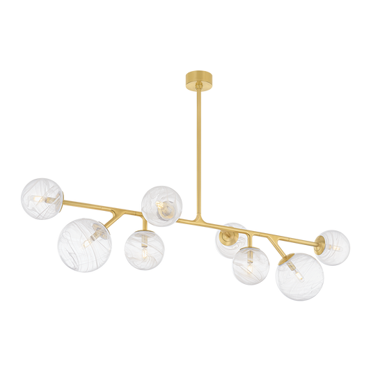 GLASGOW Linear In VINTAGE POLISHED BRASS Finish