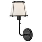 Clarke Medium Single Light Sconce In Black Finish