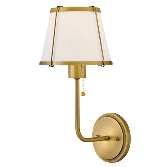 Clarke Medium Single Light Sconce In Dark Brass Finish