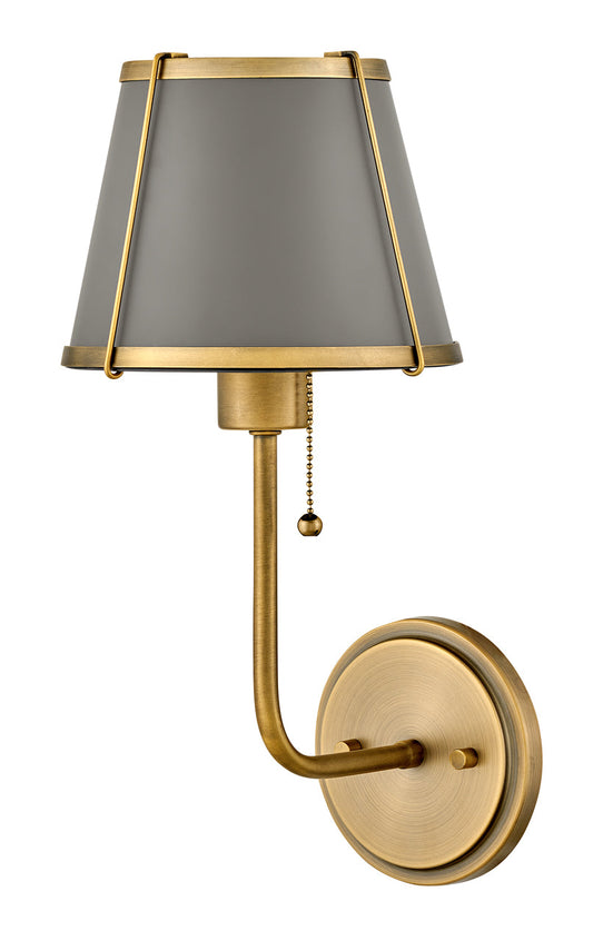 Clarke Medium Single Light Sconce In Dark Brass Finish