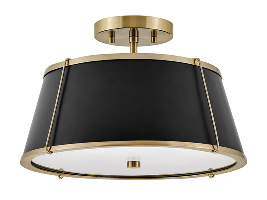 Clarke Medium Semi-Flush Mount In Gold Finish