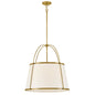 Clarke Medium Drum Chandelier In Dark Brass Finish