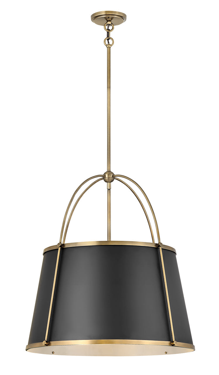 Clarke Medium Drum Chandelier In Gold Finish